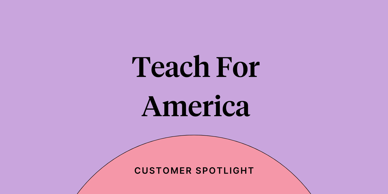 Blog header reading "Teach for America" on a purple backgorund